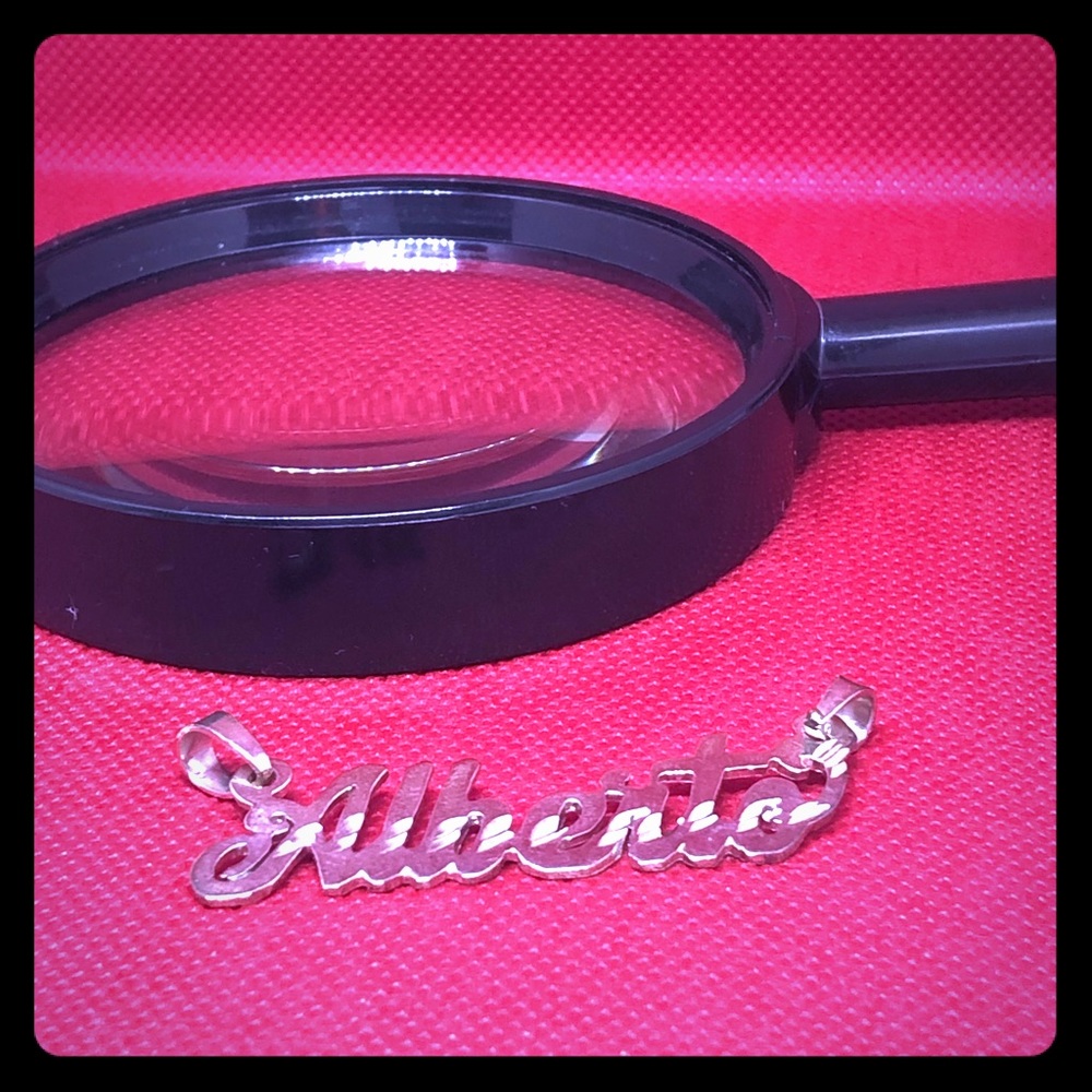 NAME PENDANT “ALBERTO” - 925 SILVER